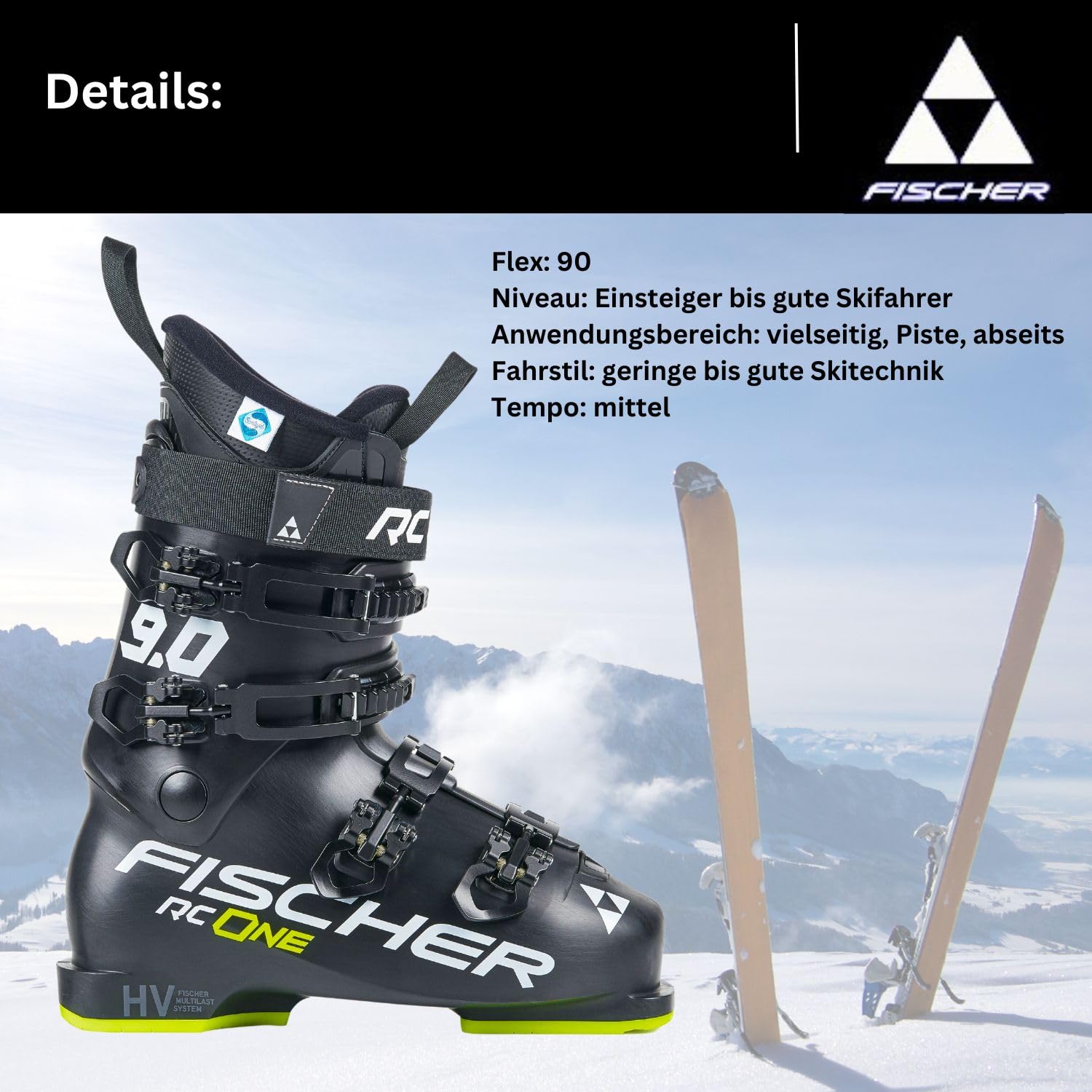 Amazon.com : Fischer RC One 9.0 Men's Ski Boots, Mondo Point