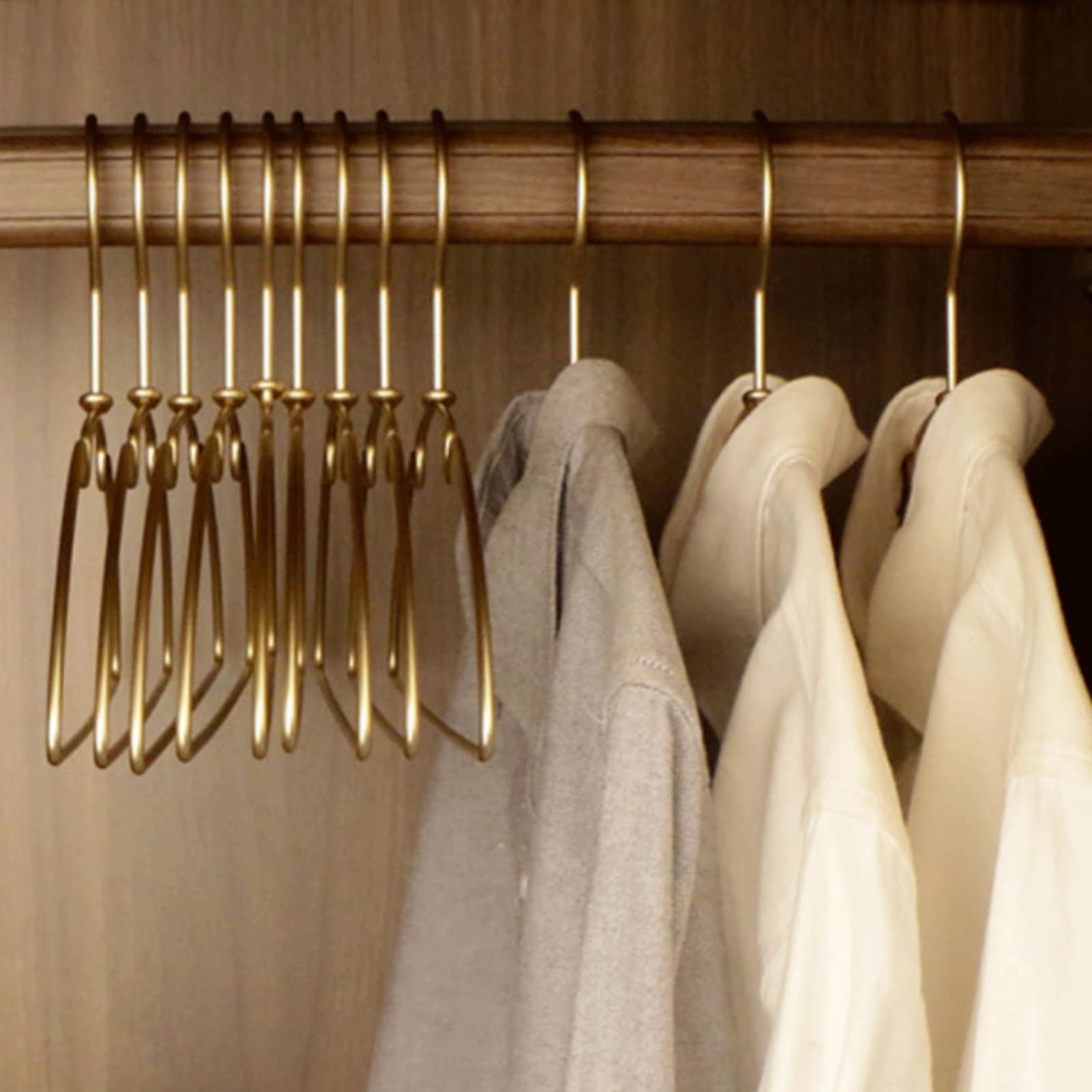 10 Paquetes de Perchas de aleación de Aluminio for el hogar y el Hotel