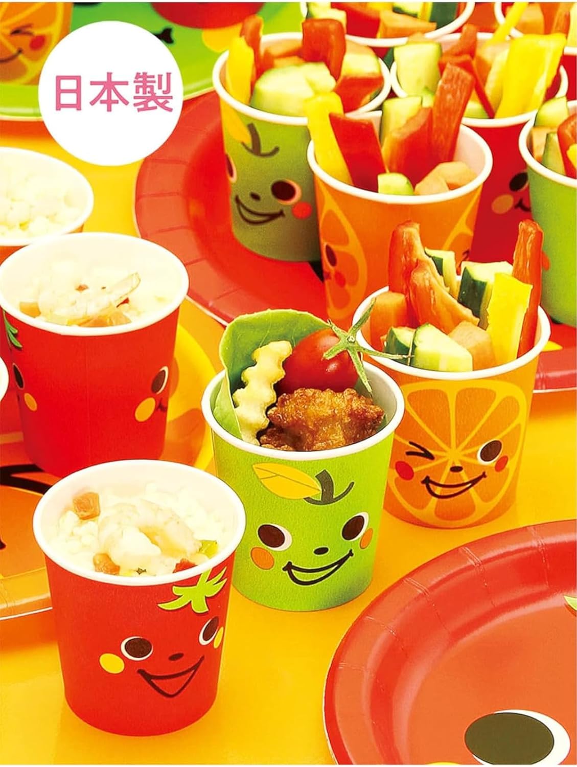 日本デキシー(Dixie Japan) Nippon Dexie KHC243DD Small Paper Cups, Mini 3.3 oz, 3.4 fl oz (100 ml), Set of 4, Set of 4, 3 Colors, Disposable Paper Cups, Love Petite Cups