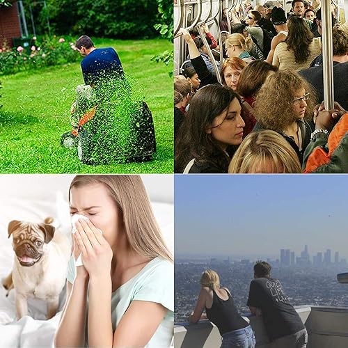 Miniatura 10 de WoodyKnows Super Defensa NarizFiltros nasal nuevo modelo Reducir la contaminación Polen polvo dander y el moho alérgenos Airborne Aire partículas