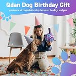 QDAN Balles de chien durables, Jouets de chien d'outoor, Balles d'eau flottantes avec paillettes, Ballons de troupeau pour l'entraînement des chiens Enrichissement, 6 Balle de soccer de pouce pour les petits chiens moyens et grands, avec pompe