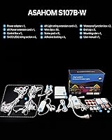 Vista 9 de ASAHOM AI Permanent Outdoor Lights S107B, 100FT with 72 RGBCW LED Lights, 30,000 Lighting Effect, Controller with Dual Output, Extend to 800FT