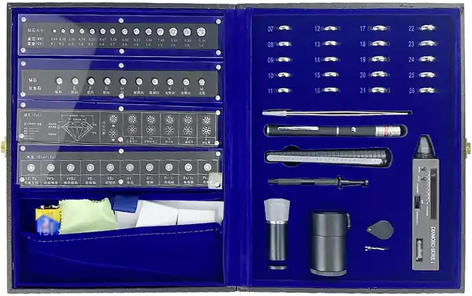 Diamond Tester Kit - Gem Testing for Jeweler, Easily Differentiate Diamonds, Gemstones & Synthetic Diamonds with Fast, Accurate Results for Jewelry Shops & Collectors
