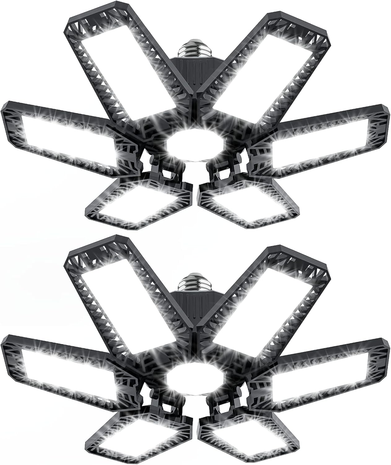 Buy LED Garage Light, 2 Pack Garage Lights Ceiling Led with 6+1