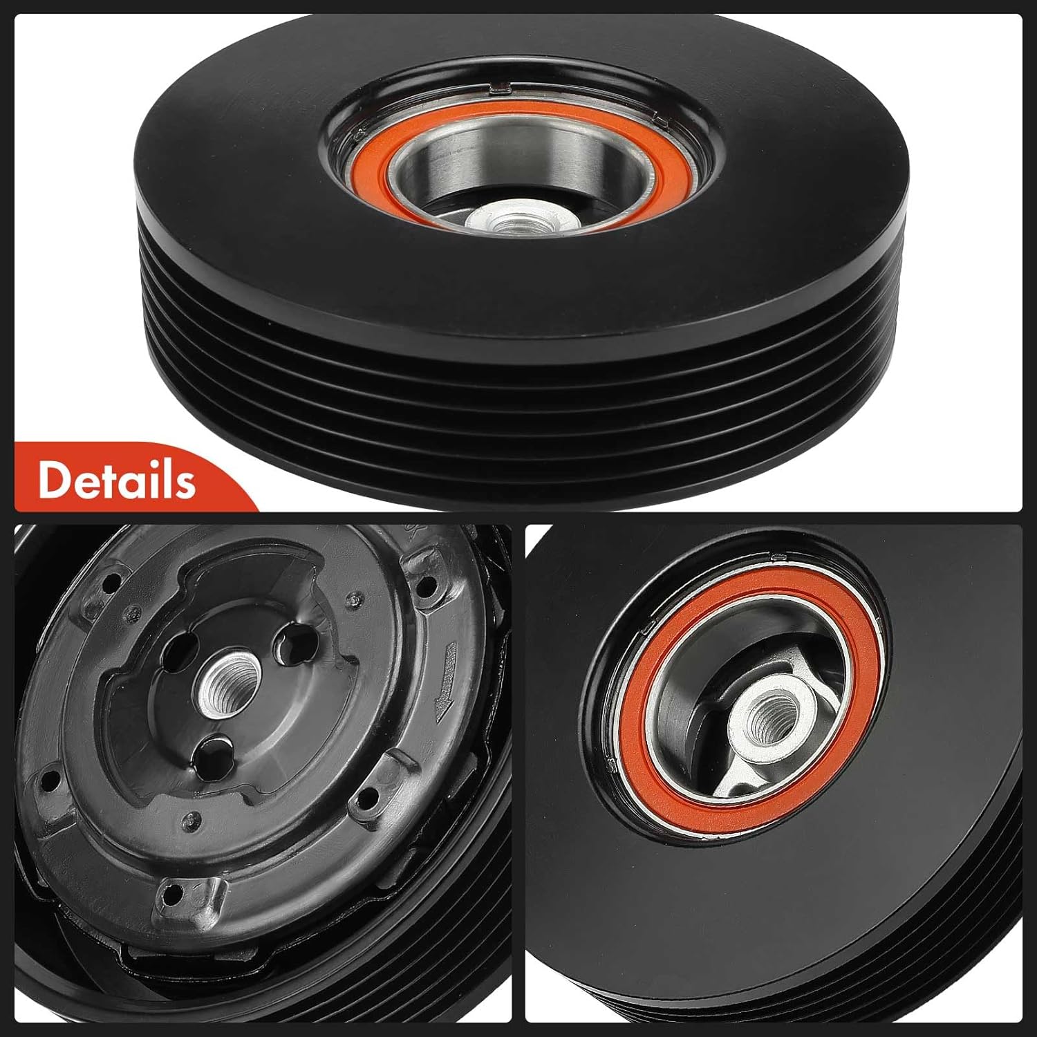 A-Premium Air Conditioner AC Compressor Clutch Kit Compatible with BMW 325i, 325xi, 328i, 328i xDrive, 328xi, 330Ci, 330i, 330xi, 525i, 525xi, 528i, 528i xDrive, 528xi, 530i, 530xi, 128i, Z4, M3, M5