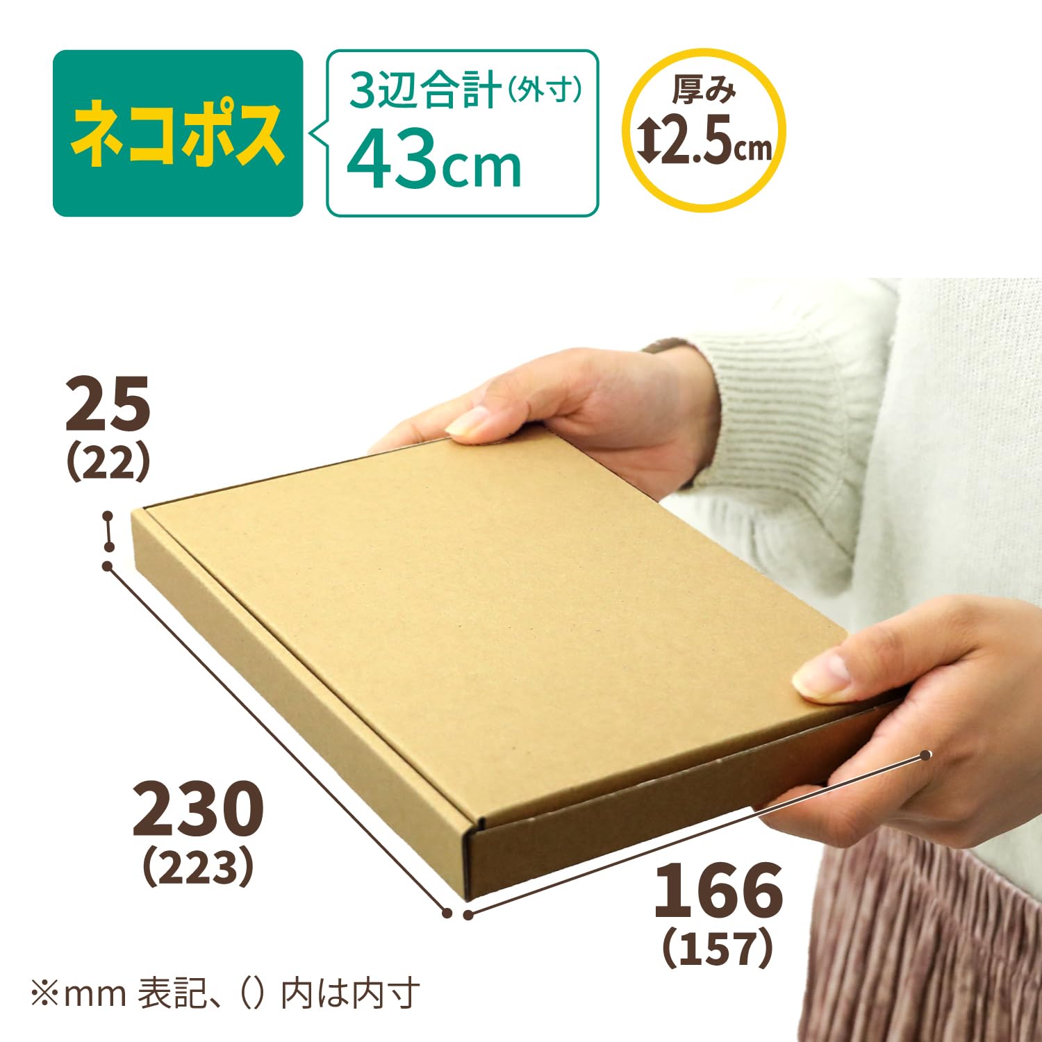 Amazon.co.jp: アースダンボール ネコポス 2.5cm A5 段ボール 10