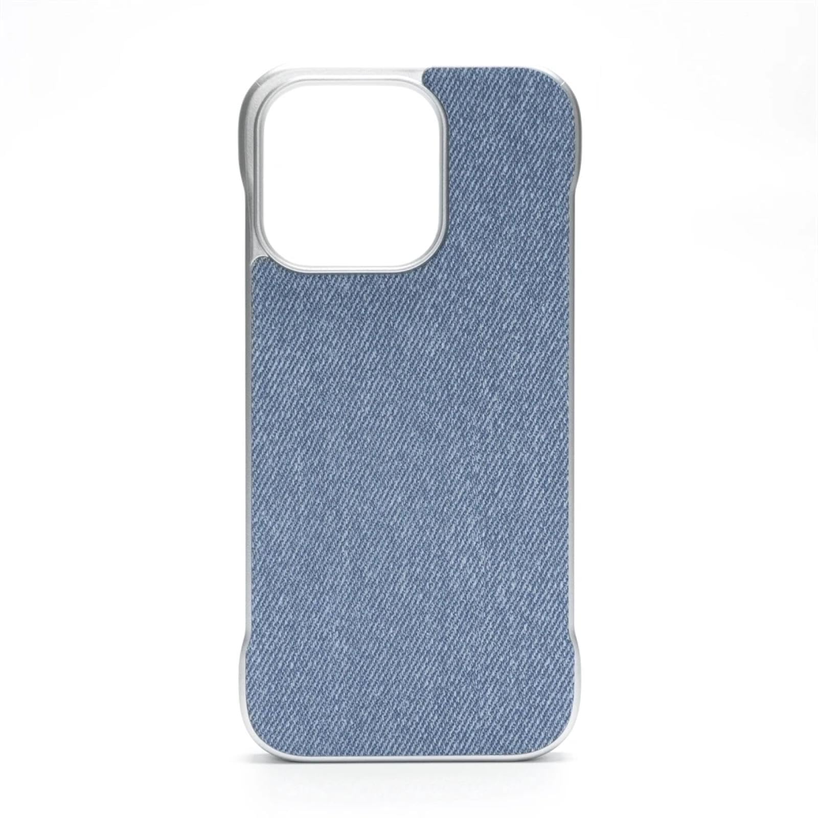 Coque fine sans bordure pour iPhone 15 magnétique bleu WBM CX - 7