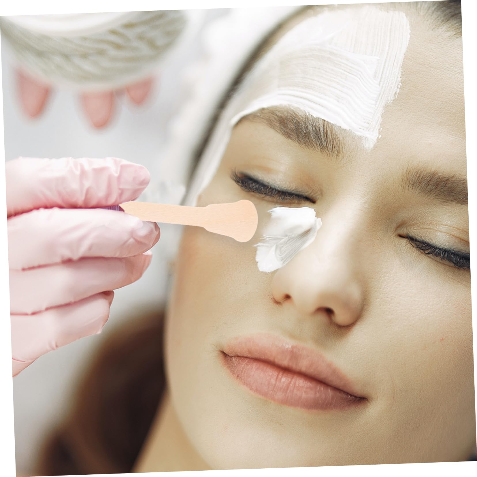 SHERCHPRY 150pcs Women Hair Wax Applicators Smooth Irregular Wax Sticks for Safe Hair Removal for Professional and Home Use for Sharing