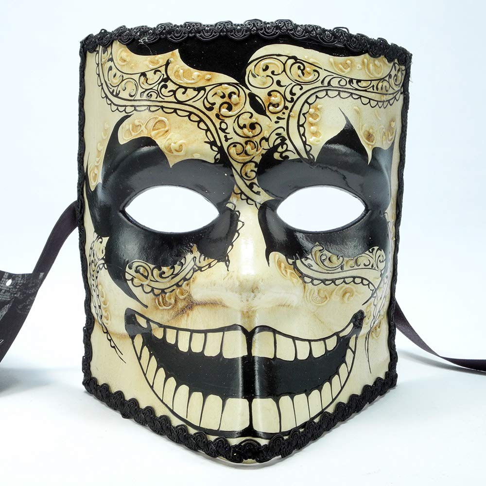 Amazon.co.jp: イタリー製 マスケラ 仮面 【Bauta】バウタ 四角