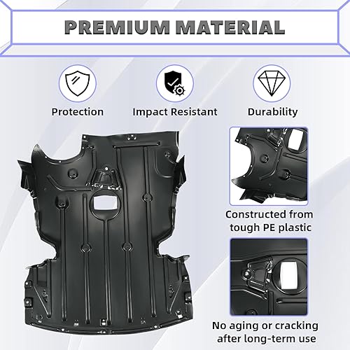 Miniatura 2 de HECASA Protector contra salpicaduras de motor delantero compatible con BMW 323i 325i 325xi 330i 330xi 330xi 328i 328xi 335i 335xi M3 335is debajo de