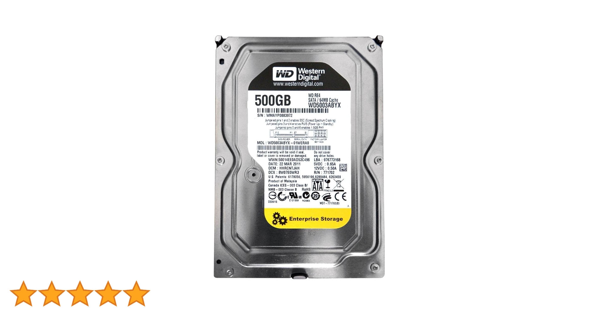 ✱WD5003ABYX 500GBハードディスク 3台セット Amazon | WD HDD 内蔵ハードディスク 3.5インチ 500GB WD Black