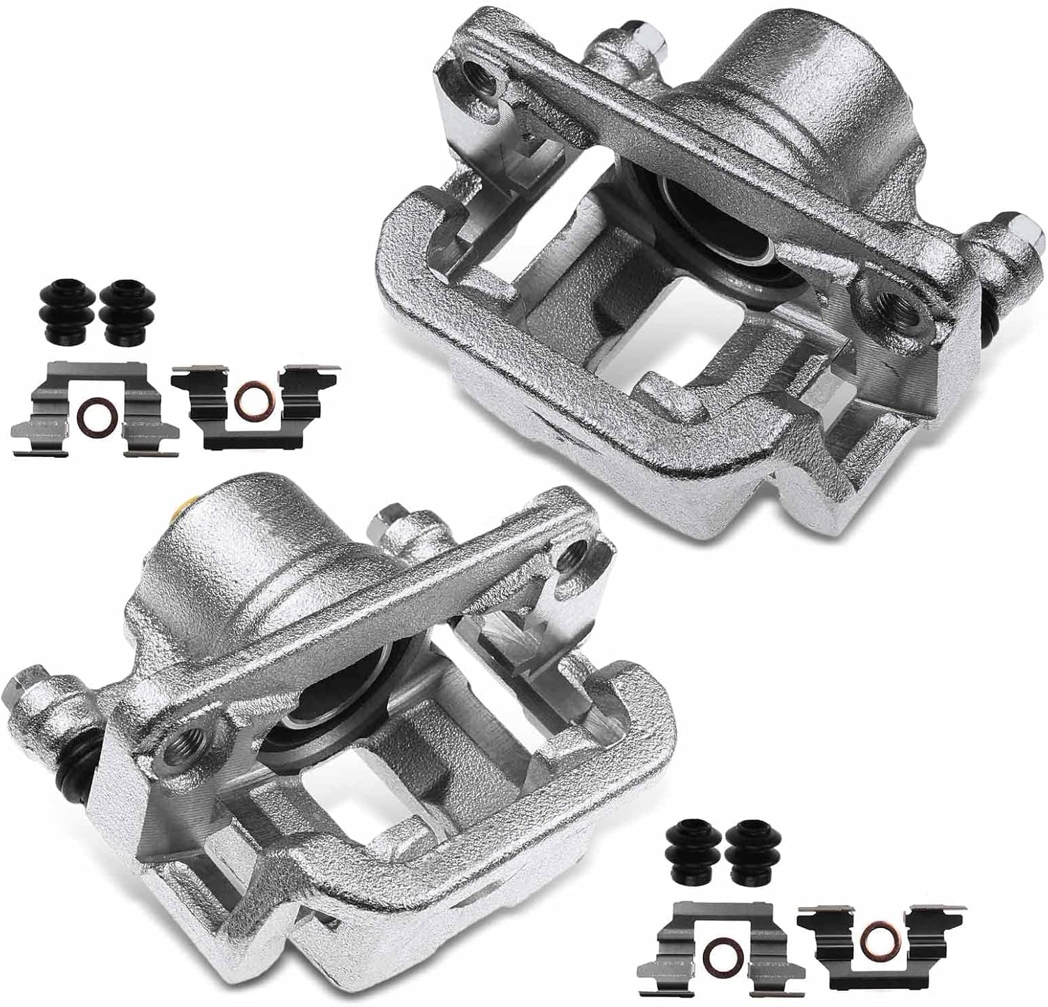 A-Premium Disc Brake Caliper Assembly with Bracket Compatible with Select Suzuki Models - Grand Vitara 2009-2013 L4 2.4L, 2009-2010 V6 3.2L - Rear Driver and Passenger Side, 2-PC Set