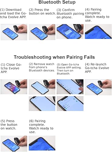 Miniatura 7 de Go-tcha Evolve - Reloj de pulsera LED para Pokemon Go con captura automática y giro automático, color negro y gris, Negro -, Moderno