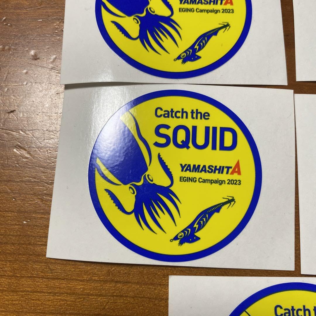 Amazon.co.jp: ヤマシタ エギ王 スクイッドマニア ステッカー 5枚