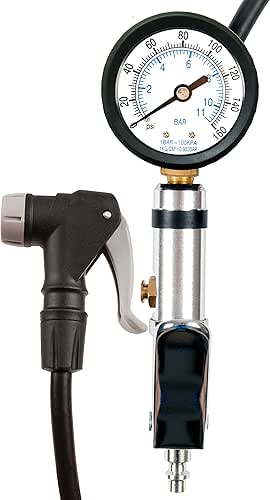 CycloSpirit Universal Bicycle Tire Inflator Gauge with Auto-Select Valve Type