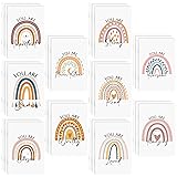 30 Pcs Inspirational Notepads Rainbow Mini Notepads Bulk Motivational Pocket Journal Notebook Mini Notebooks Party Favors for Students Christmas Stocking Stuffers Team Employee Appreciation Gifts