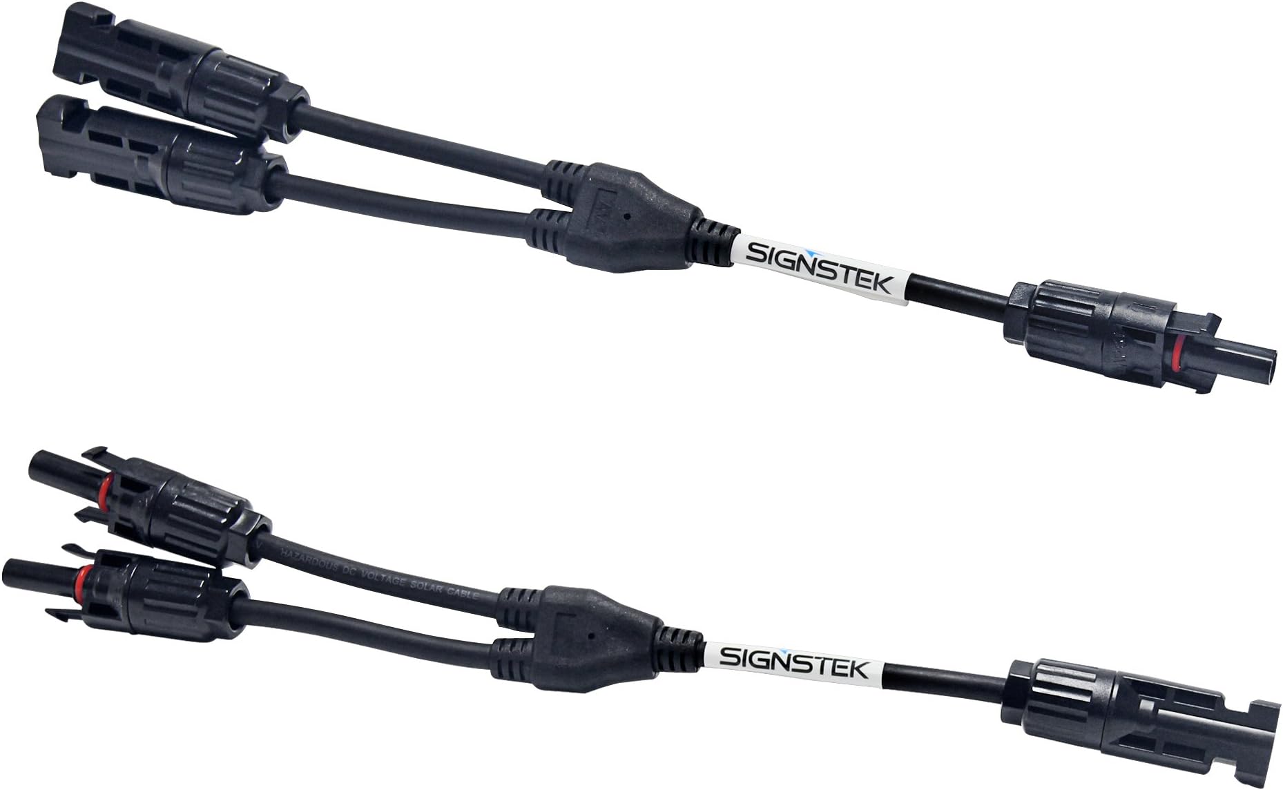 Signstek Y Branch MC4 Parallel Connector Adapter M/FF and F/MM (1)