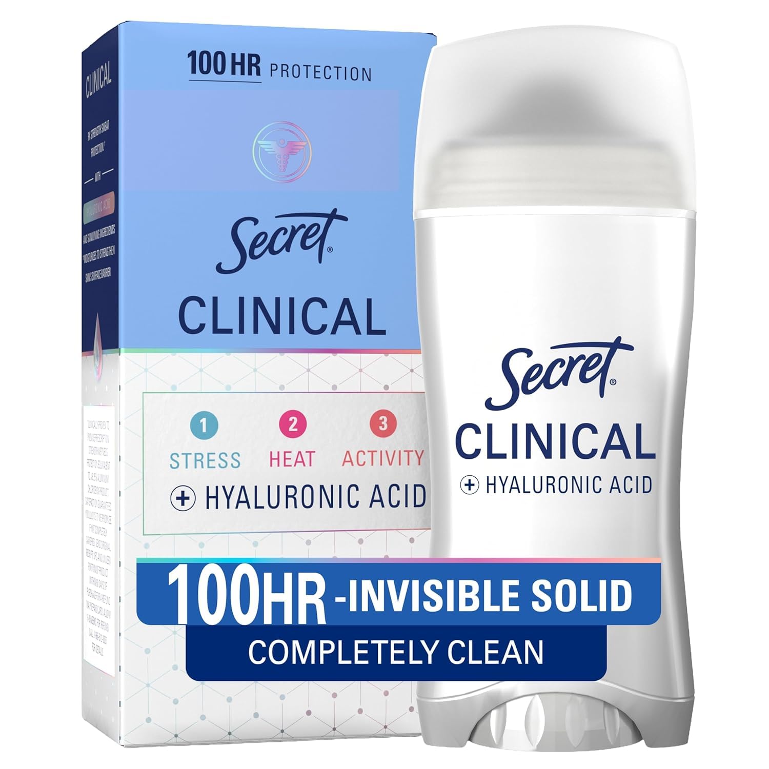 Secret Clinical Strength Invisible Solid Women's Antiperspirant & Deodorant Completely Clean Scent, 1.6 Fluid Ounce by Secret