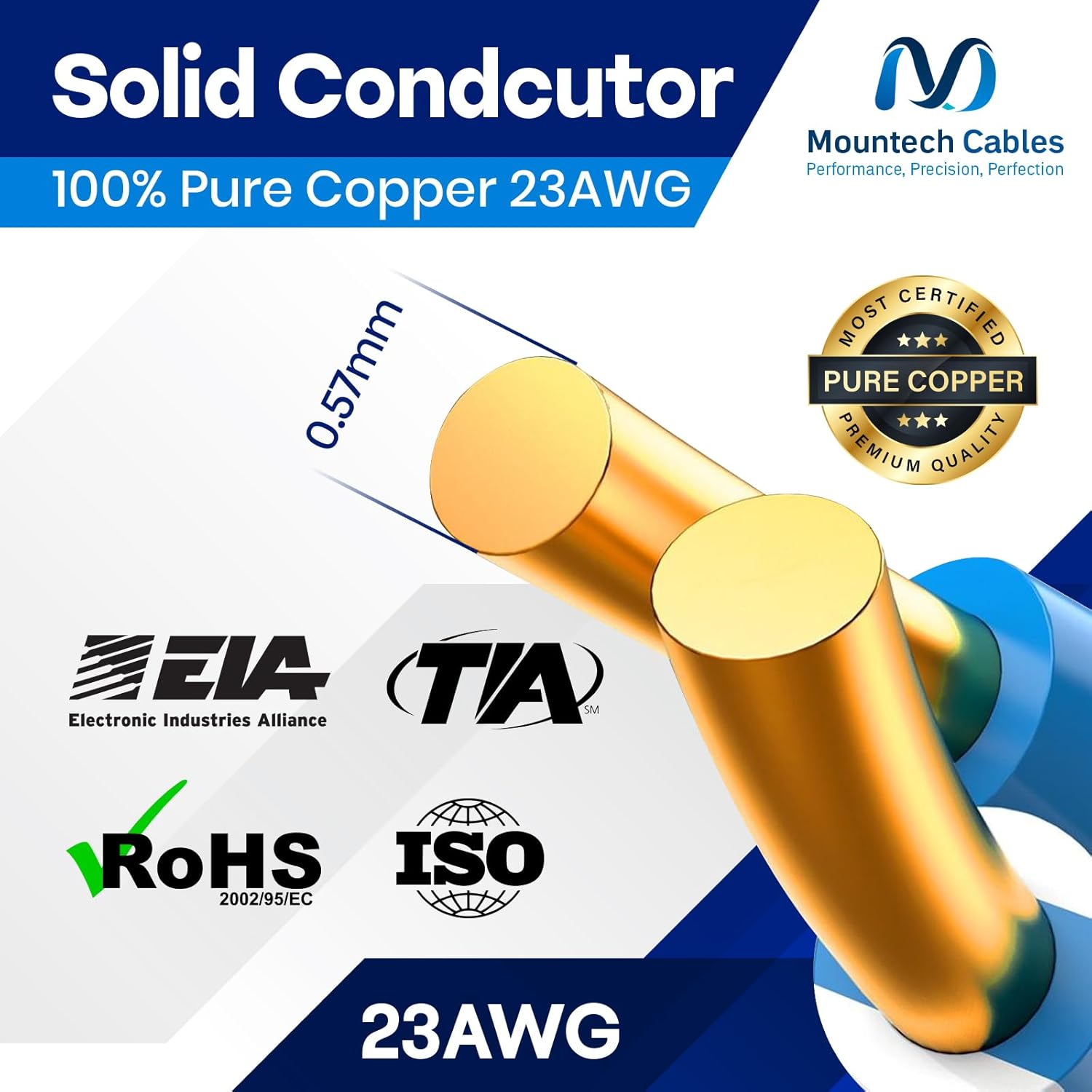 | Cat6A Plenum Cable 1000ft, 750Mhz, PoE++ (4PPoE) | 100% Solid Bare Copper Ethernet Cable | 23AWG Unshielded Twisted (UTP) 10GB High Speed Cat 6A with Reel in The Box Design (Black)