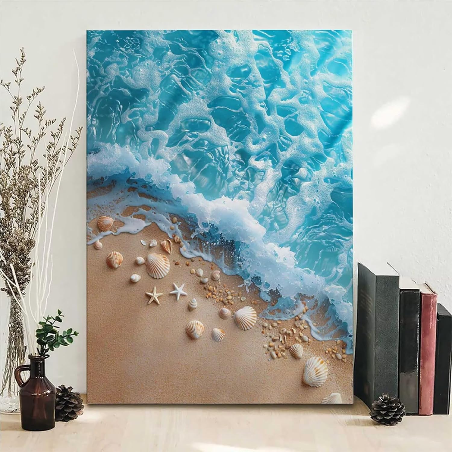 ダイヤモンドアート シェル ダイヤモンドアート キット 海 5D DIY Diamond Painting モザイクアート ダイアモ