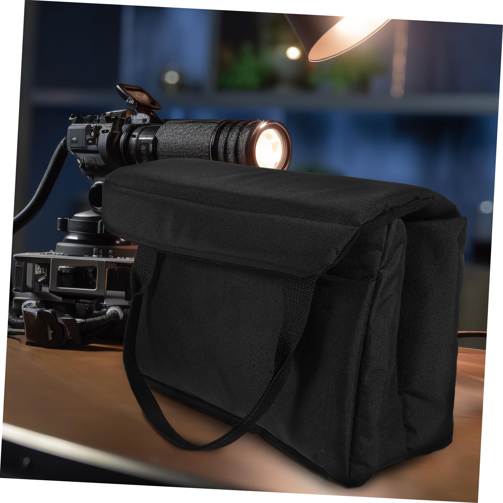 Artibetter Custodia Imbottita per Fotocamera Scomparti Regolabili Borsa Pieghevole in Poliestere per Attrezzatura Fotografica