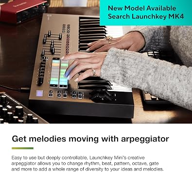 Novation Launchkey 37 [MK3] MIDI Keyboard Controller - Seamless Ableton Live Integration. Chord Mode, Scale Mode, and Arpeggiator All the software you need for Music Production