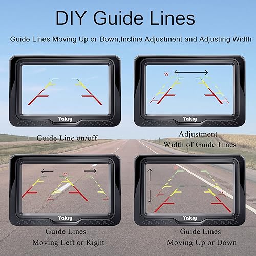 Miniatura 3 de Cámara de respaldo para coche HD 1080P de 43 pulgadas sistema de visión trasera kit de leva inversa camión SUV minivan fácil instalación enchufe y