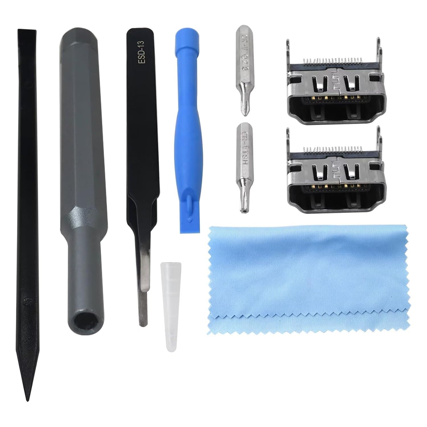 Upgraded 2x Replacement HDMI Port for Sony Playstation 4 PS4 Display Socket Interface Jack Connector Repair Kit