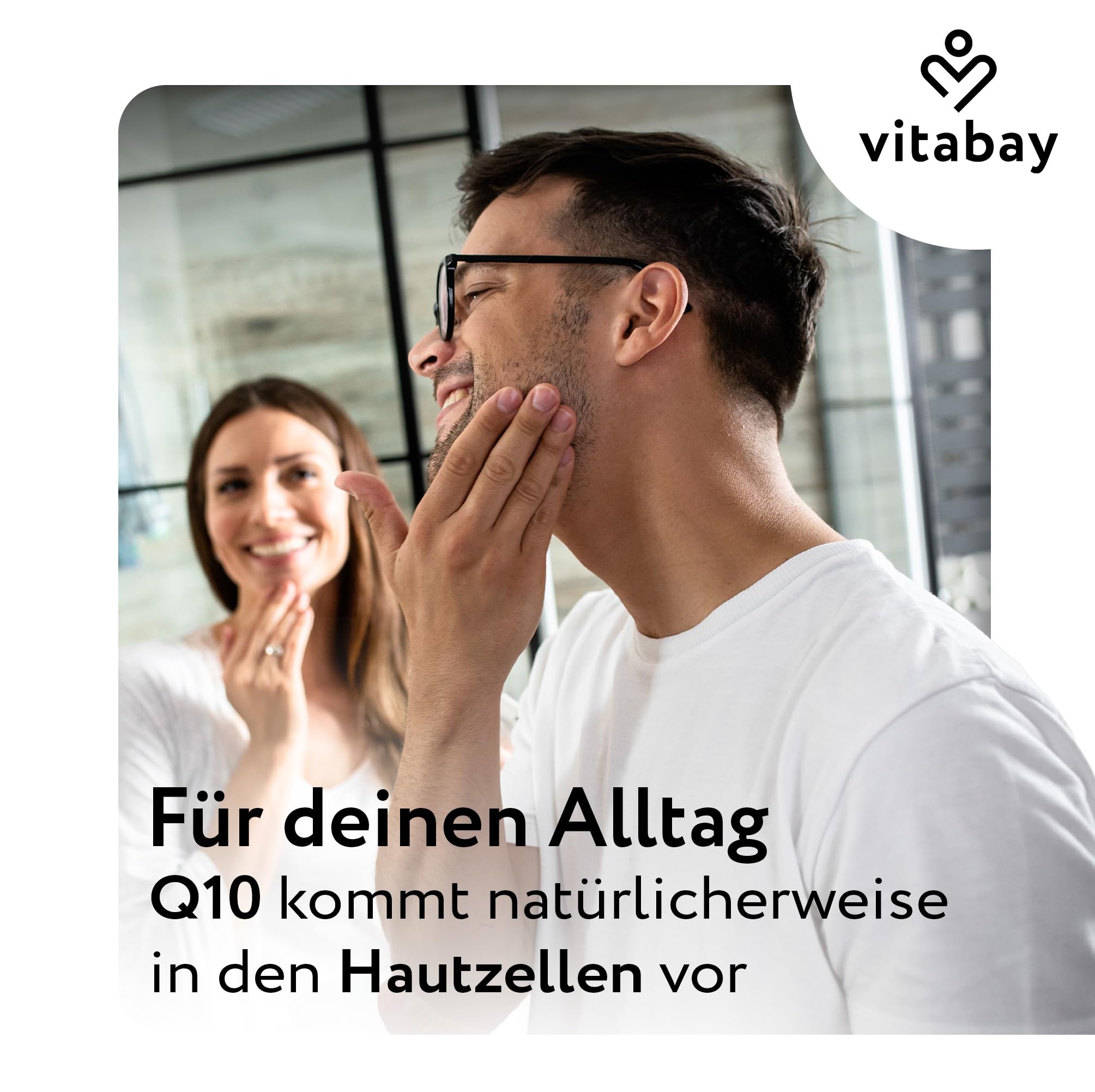 Vitabay Coenzym Q10 Ubiquinol 200 mg – 60 Kapseln – hochdosiert – natürliches Q10 in aktiver Form (Ubiquinol) aus pflanzlicher Fermentation gewonnen – Laborgeprüft in Deutschland