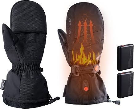 PGYTECH Heated Gloves for Professional Photographers, Cold Weather Ski Gloves for Men Women