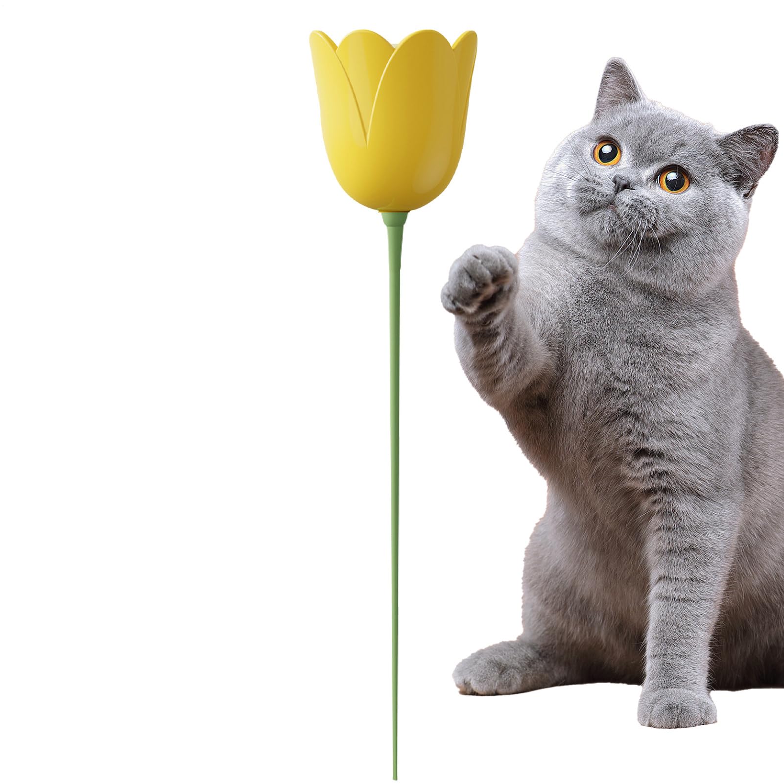 Jouet interactif pour chat à rotation automatique stimulant son agilité naturelle