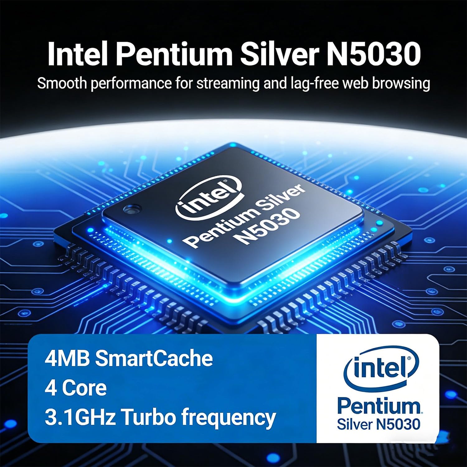 Lenovo 14" Laptop • Intel 4 Cores Processor • 4GB DDR4RAM • 640GB Storage (128GB SSD + 512GB Portable Drive) • Intel UHD Graphics • Wi-Fi 5 • HDMI • Long Battery Life • Win 11 • WOWPC 3-in-1 Bundle