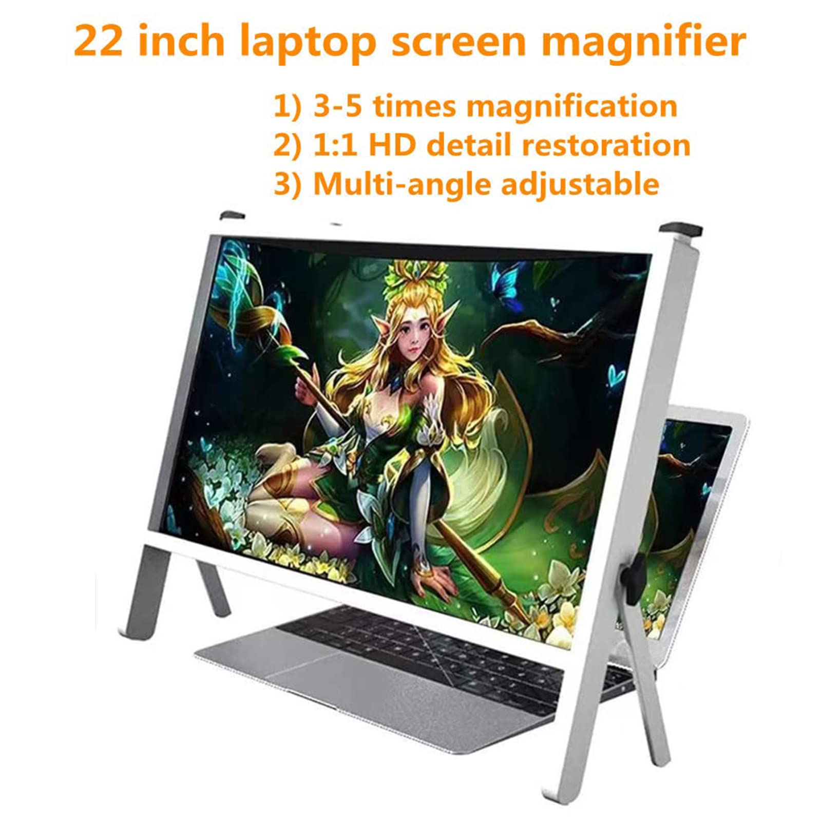 Schermo del proiettore ingranditore 3D for laptop, for film, monitor video da gioco, supporto amplificatore,Ingranditori per schermo