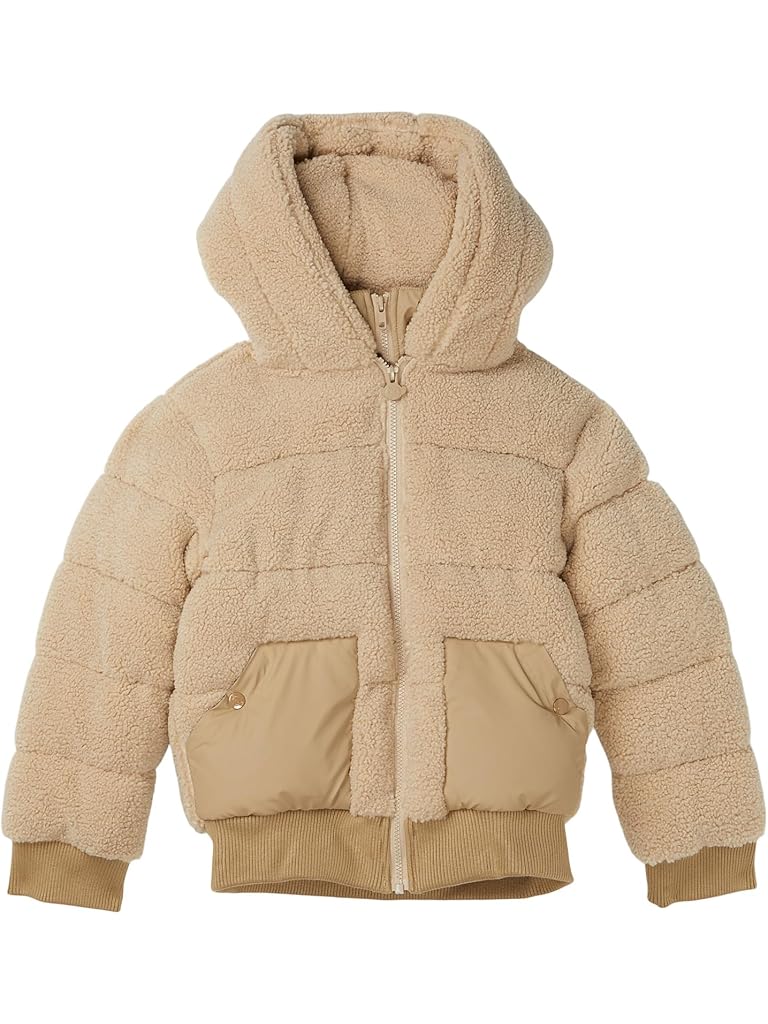 Beige Appaman Teddy Puffer Coat (Toddler/Little Kid/Big Kid)