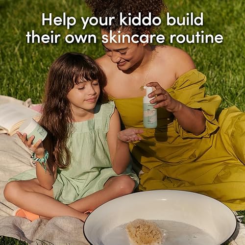 Miniatura 4 de Evereden Crema facial para niños, 1.7 onzas y lavado facial para niños, 3.4 onzas líquidas, aroma a jugo de melón, juego de 2 artículos, cuidado de