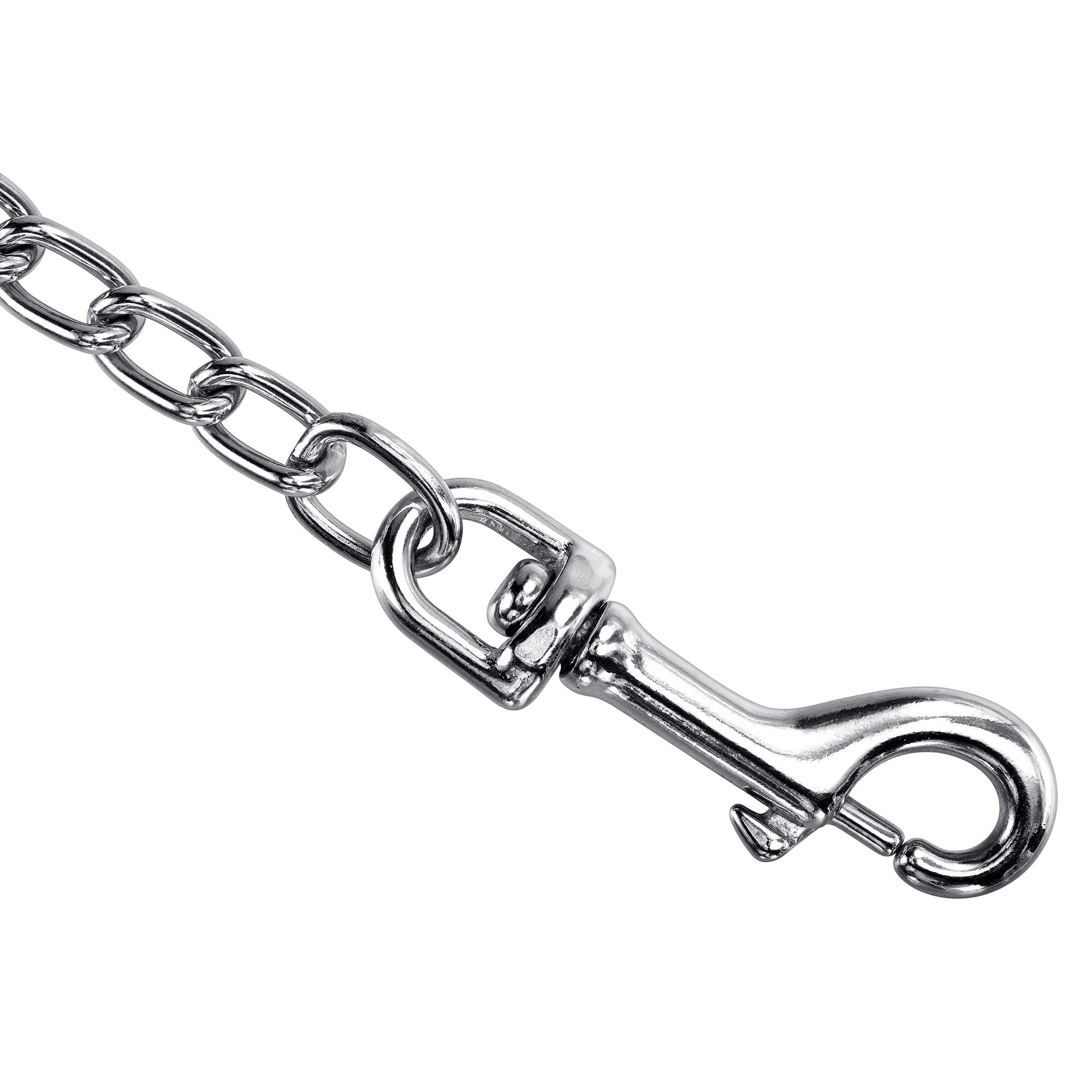 Coupleur de laisse double en métal, anti-mastication, anti-nœuds, double chaîne d'extension pour 2 chiens