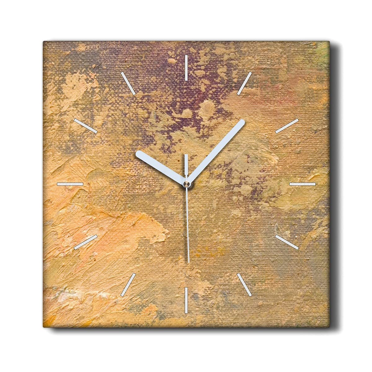 Horloge sur toile 30x30 cm Coloray sans tic-tac pour salon