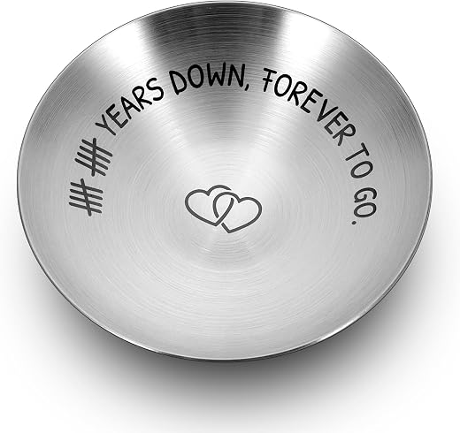 10 Year Anniversary Tin Gifts for Him Her 10 Year Anniversary Wedding Gifts for Wife Husband Couples 10th Wedding Annivers...