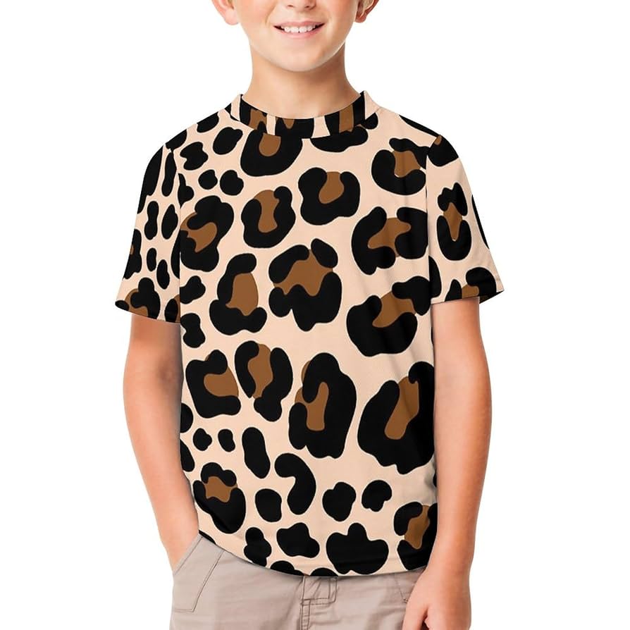 たまを『ヒョウ柄 半袖シャツ』 ROCK 豹柄 シャツ レオパード柄 半袖シャツ ボウリングシャツ