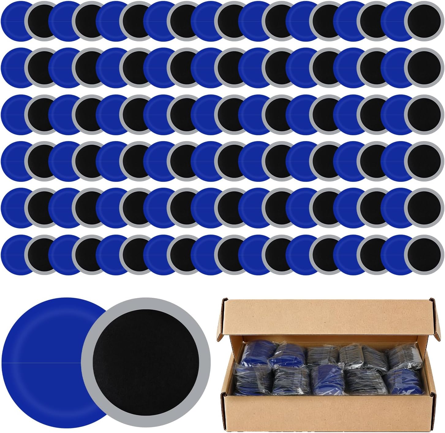 42mm Tire Patch Heavy Duty, Round Rubber Fast Repair Patches