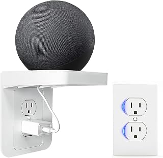 Outlet Shelf, Standard Vertical Duplex Only, Wall Outlet Shelf, 1 pack | Not for Decora, Wall Shelf Organizer for Bathroom Smart Home Space Saving Tools, Electric Toothbrush & Small Accessories