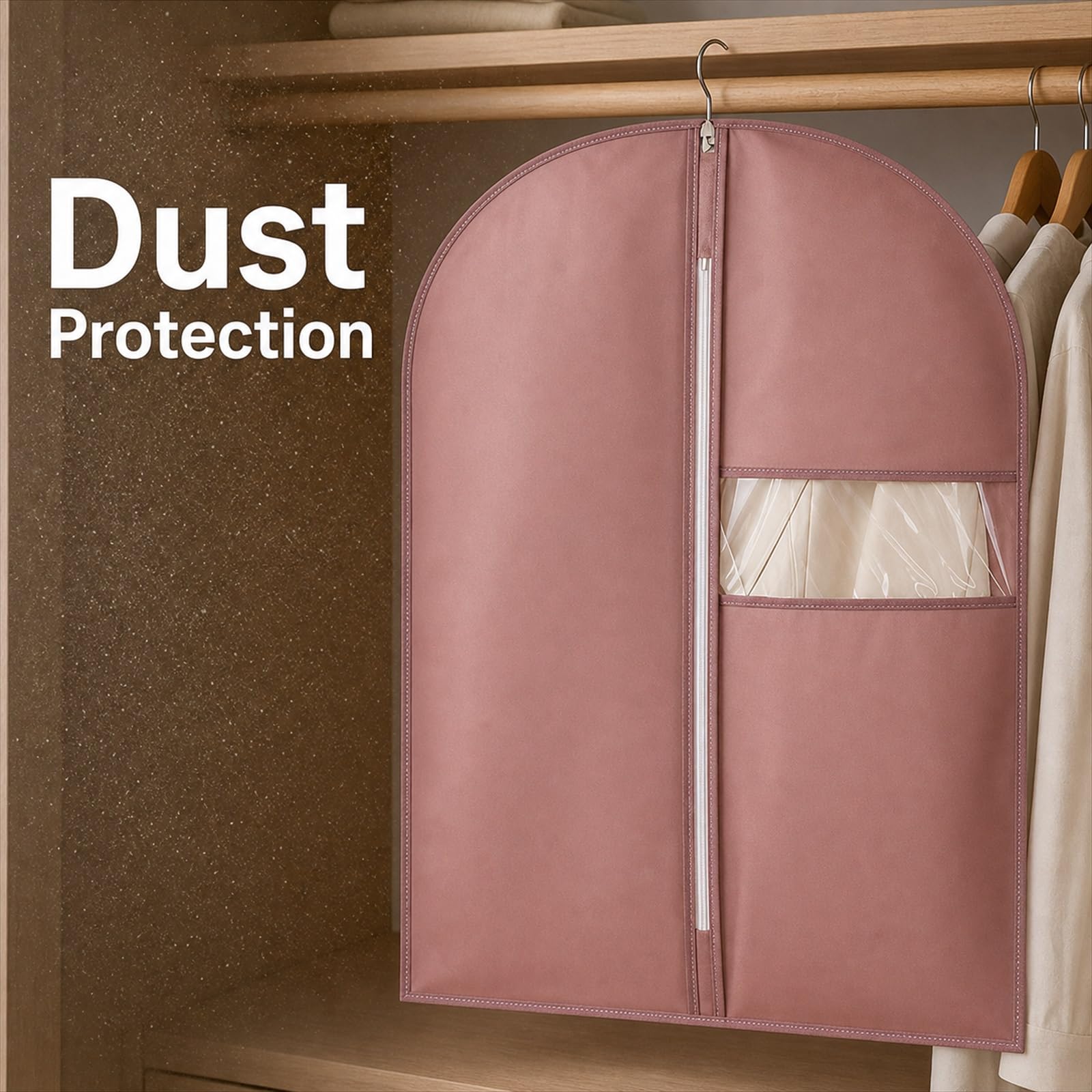 Fundas de Ropa,Fundas para Trajes,Bolsa de Traje,Fundas para Colgar Ropa,Transpirable,Impermeable,para Almacenamiento de Trajes Vestidos Abrigos Americanas Camisas Vestidos de Noche