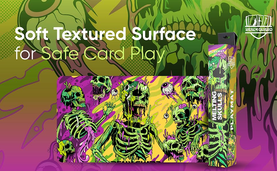 Amazon.com: Realm Guard - 14x24 TCG/MTG Playmat (Melting Skulls