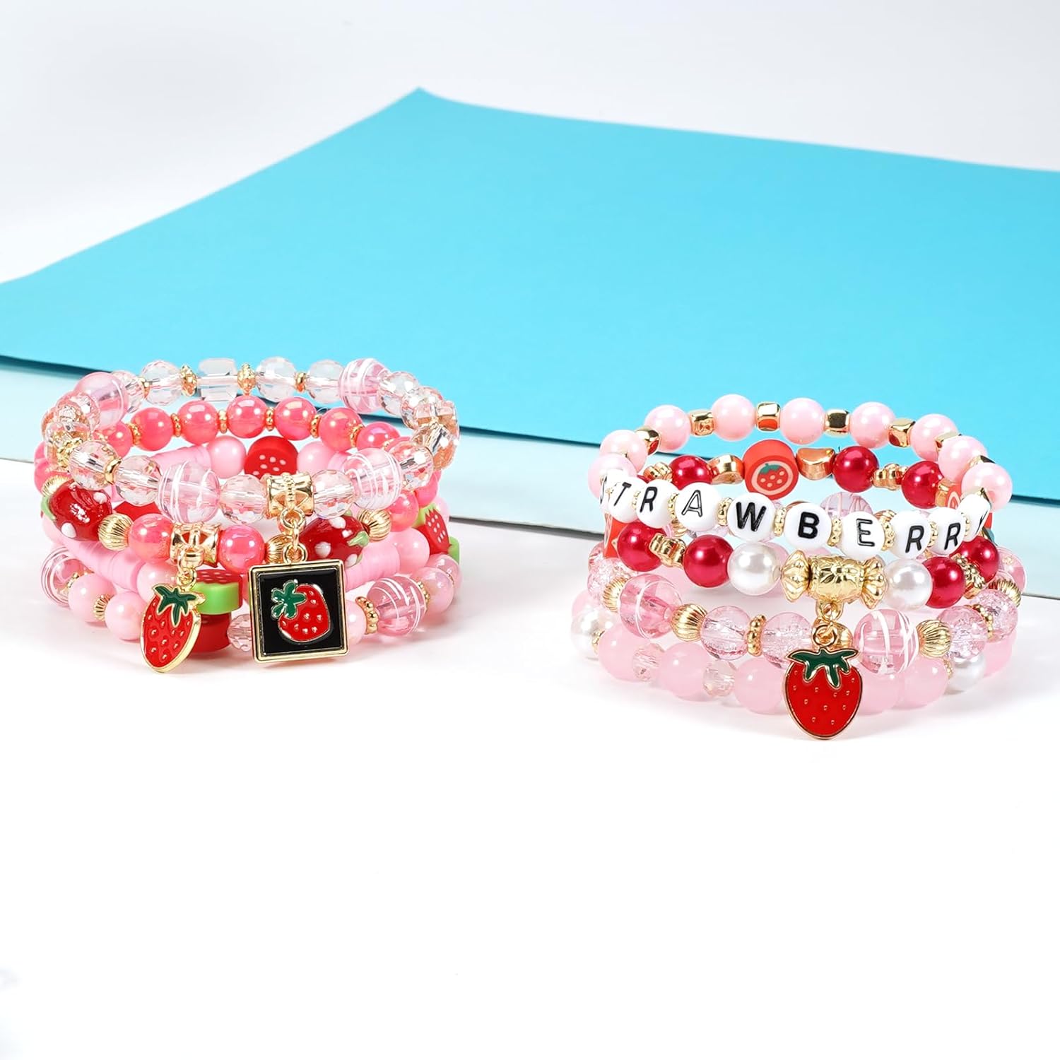 Ardorchid USA Flag Bracelets Valentine's Day Heishi Bracelets St. Patrick's Mardi Gras Beaded Bracelets Easter Rainbow Juneteenth Rasta Bracelets - Image 9