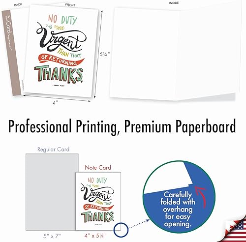 Miniatura 6 de The Best Card Company - Paquete variado de 10 tarjetas en blanco surtidas para todas las ocasiones, juego de 4 x 5.12 pulgadas con sobres Thank You,