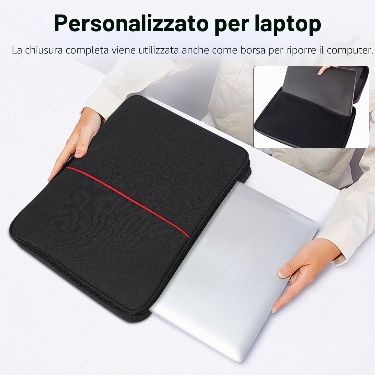 Parasole per computer portatile, leggera, protezione solare abbagliante per la privacy, per lavorare all'aperto, parasole pieghevole e portatile, copertura per computer portatile con