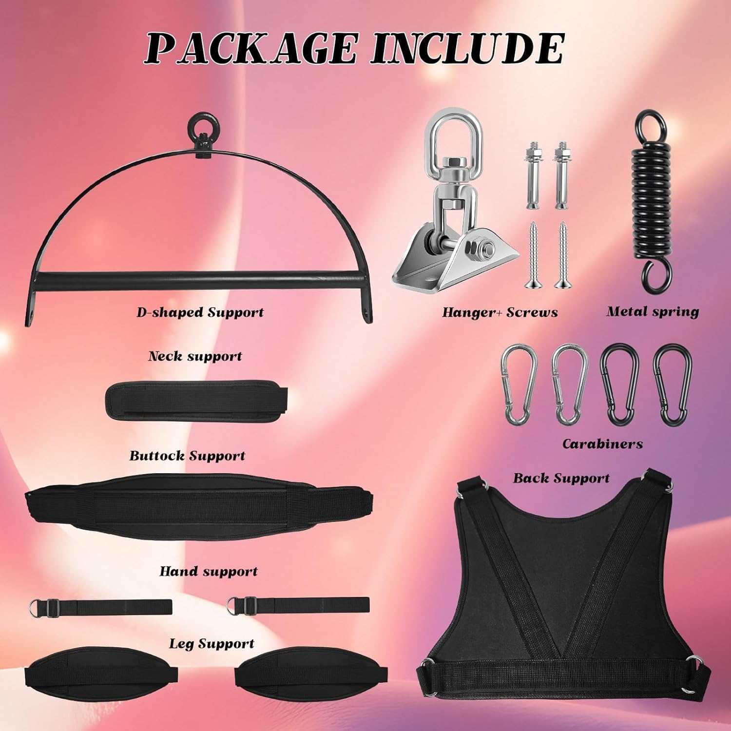 Adult Sex Swing, 360 Degree Spinning Adjustable Love Position Aid Swing, Sex Toys Set with Premium Paint Stand and Widened Thick Comfortable STRPS for Couples