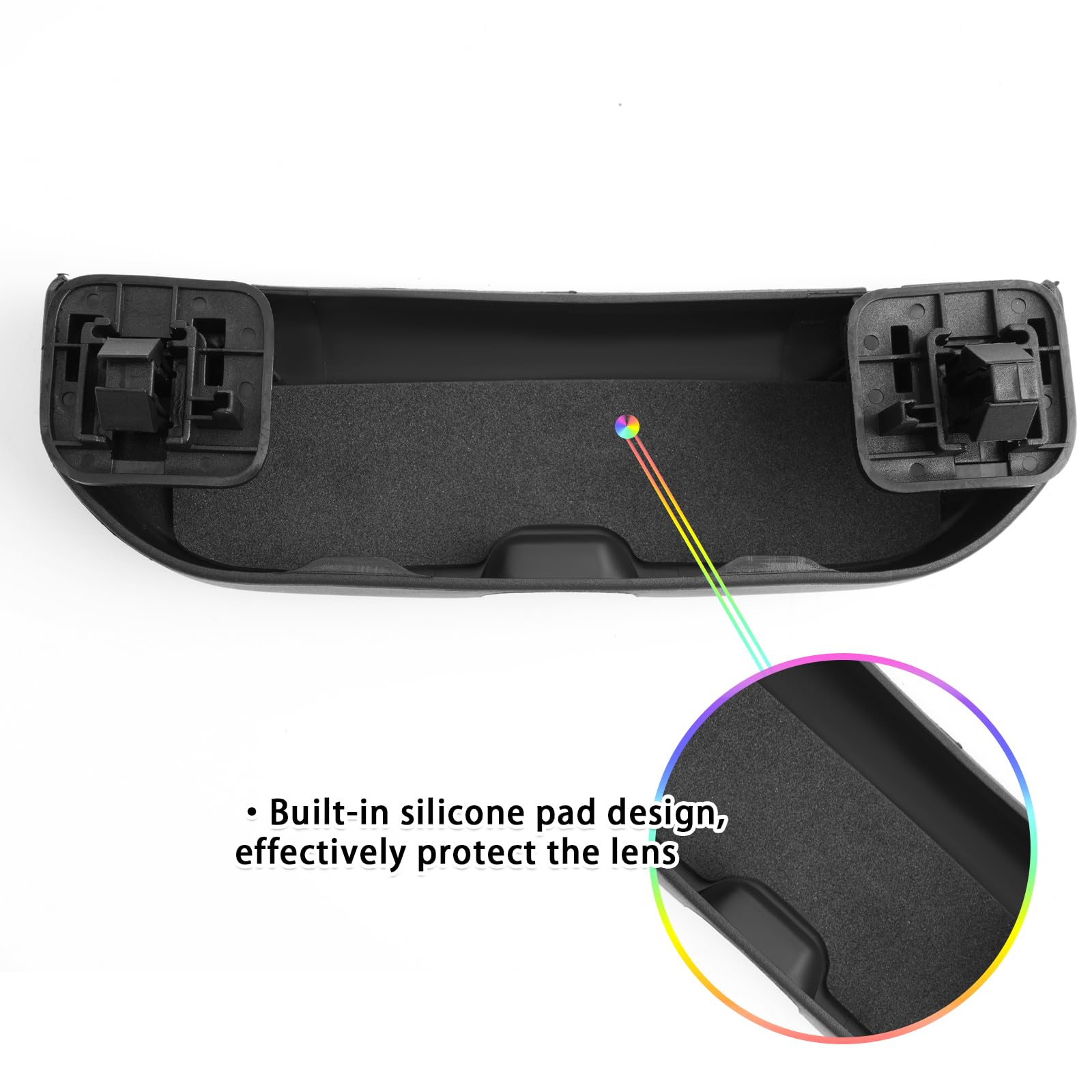 SKTU Custodia per Occhiali da Sole Compatibile con Peugeot 208 2008 308 3008 508 Materiale ABS (Nero)