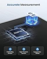 Vista 3 de RENPHO Weight Scale with 7-Day Weight Trend, Digital Bathroom Scale for Body Weight with Large LED Display, High-Accurate Weighing Scale with Sturdy