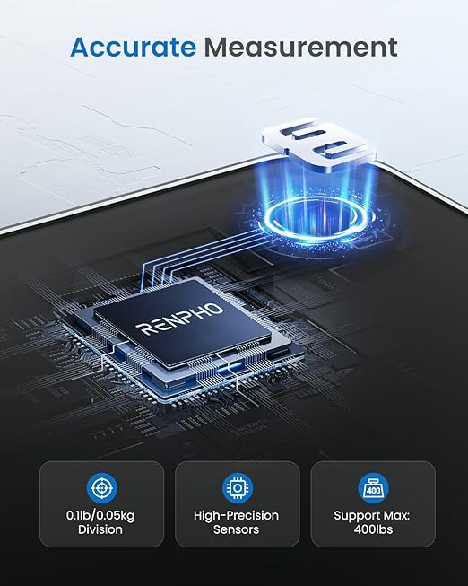 Báscula Digital RENPHO para Peso Corporal, 400lbs LED miniatura 4
